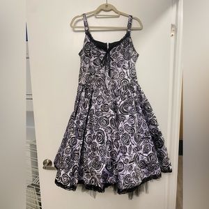 Peach Berserk screen printed dress